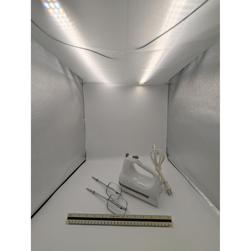 KitchenAid Ultra Power 5 Speed Hand Mixer White‎ KHM5APWH 2 Turbo Beaters